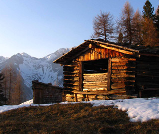 Malga in inverno